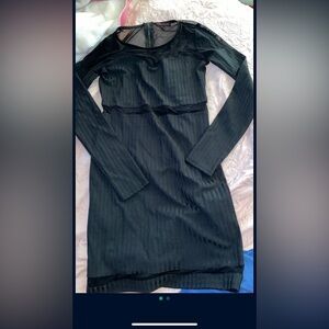 Elegant Black Long Sleeve Dress